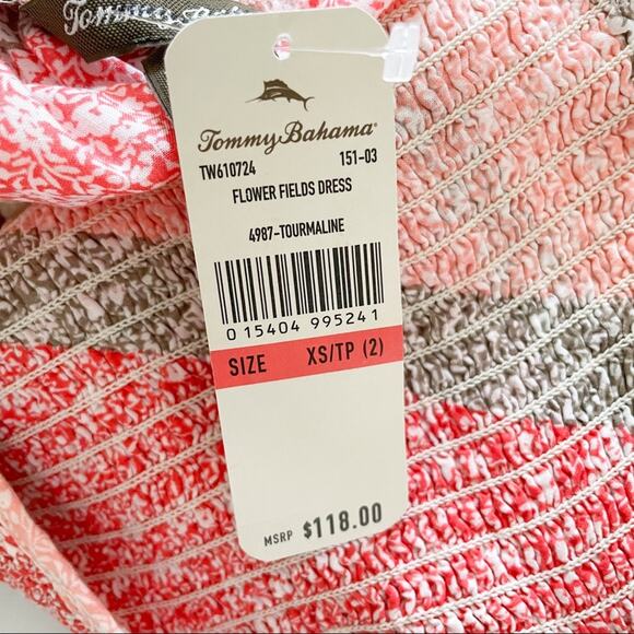 Tommy Bahama Flower Fields Dress Sz XS - Picture 7 of 8